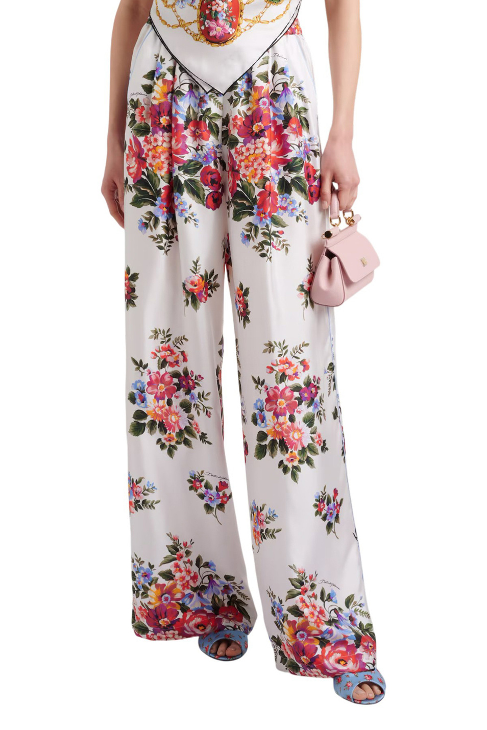 Женский Dolce & Gabbana Брюки из шелка (цвет ), артикул FTDBNT-IS11I | Фото 3