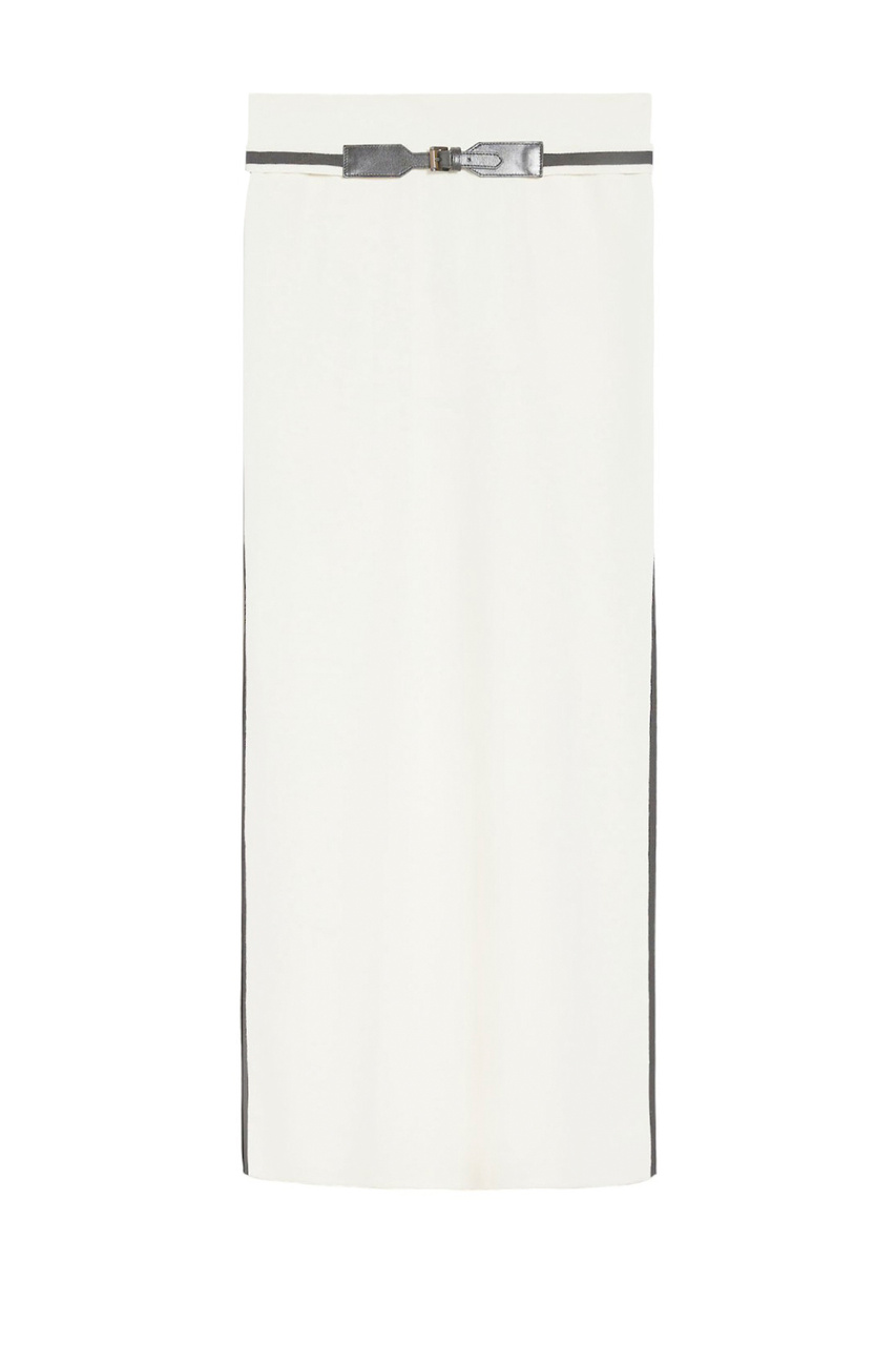 Юбка ORA с разрезами|Основной цвет:Белый|Артикул:2411301012 | Фото 1