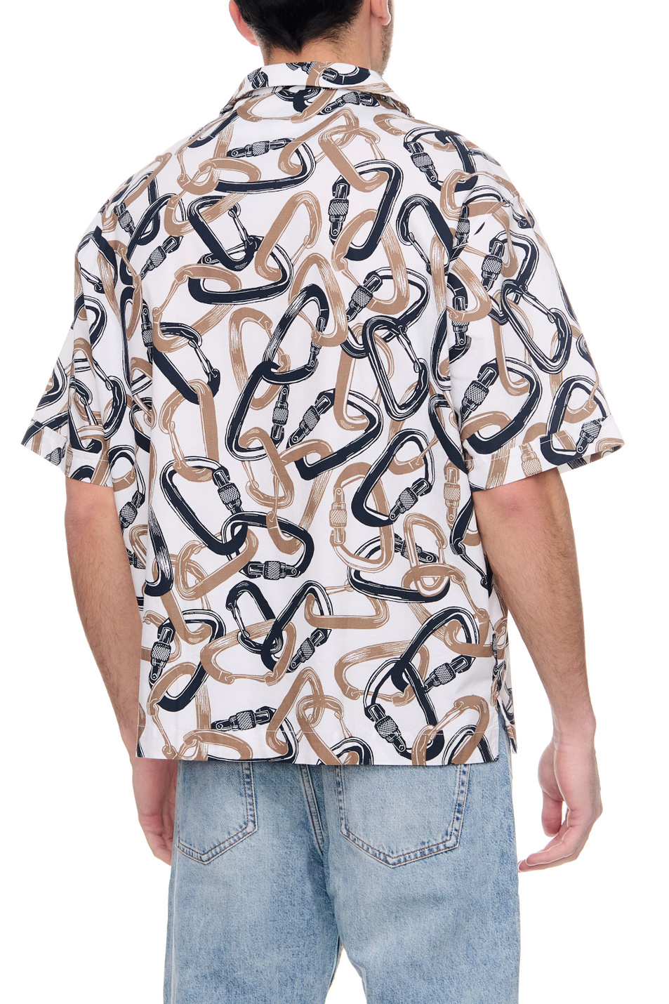 Мужской BOSS Рубашка из эластичного хлопка с принтом (цвет ), артикул 50488057 | Фото 4