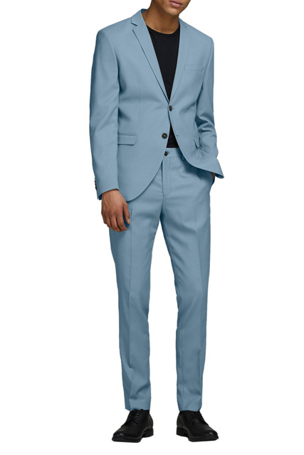 Классический пиджак|Основной цвет:Голубой|Артикул:12141107 | Фото 2
