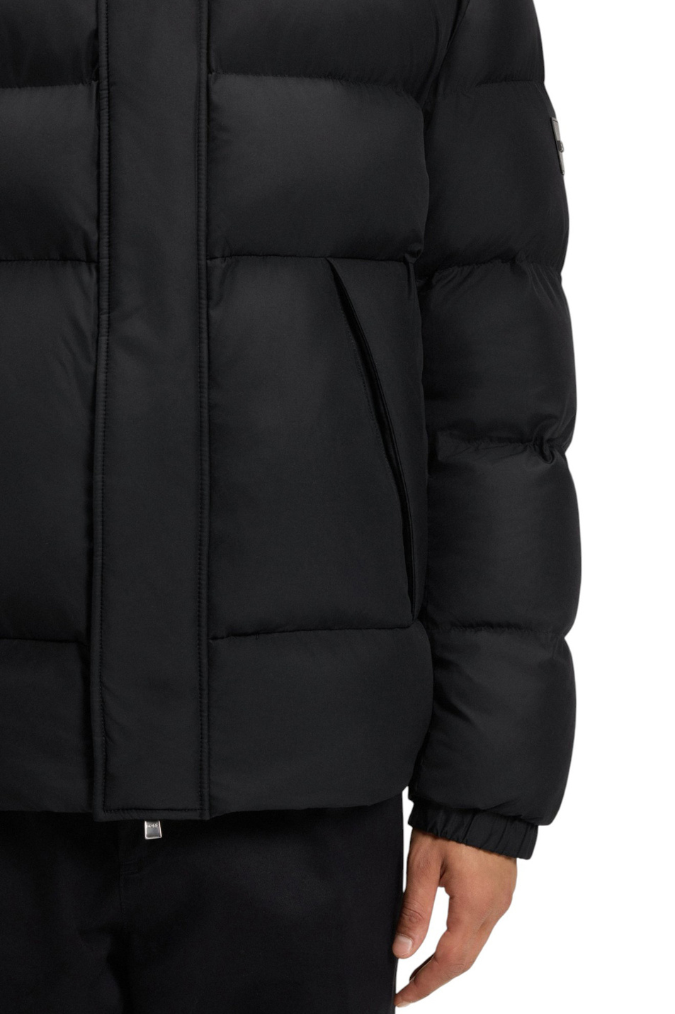 Куртка Corbinian5 стеганая с капюшоном|Основной цвет:Черный Мужской BOSS Куртка Corbinian5 стеганая с капюшоном (цвет ), артикул 50551599 | Фото 5