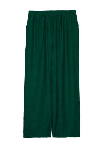 Однотонные брюки|Основной цвет:Зеленый|Артикул:201067 | Фото 1