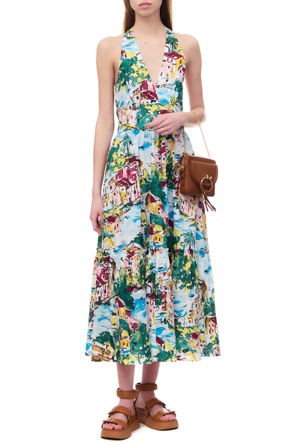 Женский MAX&Co. Платье RISTORO с принтом (цвет ), артикул 72212123 | Фото 3