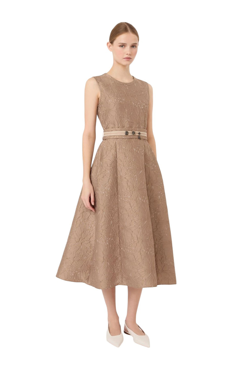 Женский Max Mara Платье-миди SKIPPER с поясом (цвет ), артикул 2629226092 | Фото 3