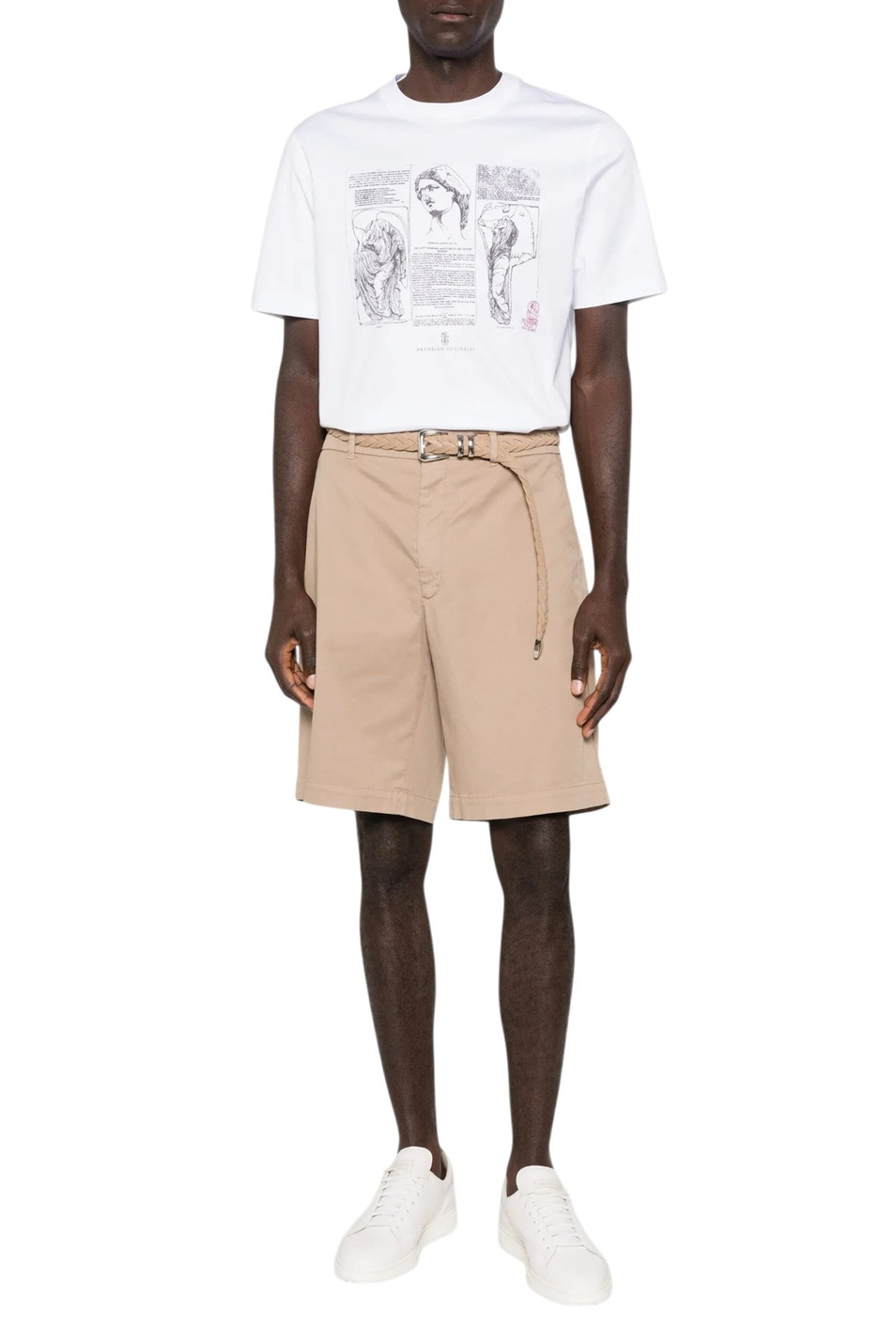 Мужской Brunello Cucinelli Футболка из хлопка с принтом (цвет ), артикул M0B138517 | Фото 3