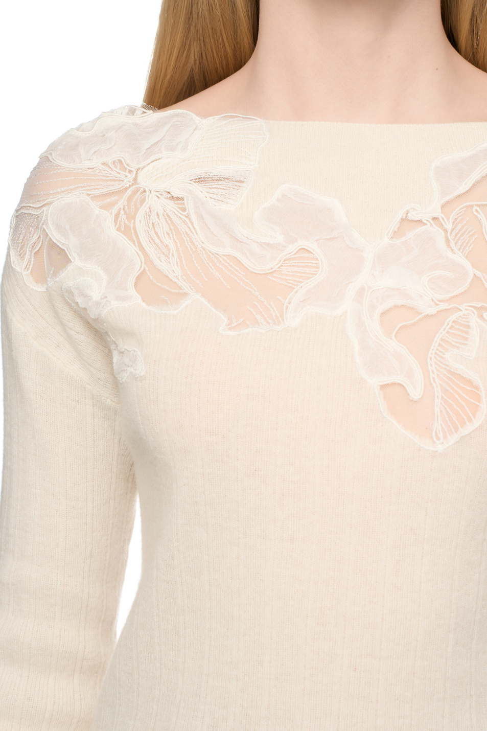 Женский ERMANNO SCERVINO Джемпер с аппликацией (цвет ), артикул D475M317APRNR | Фото 6