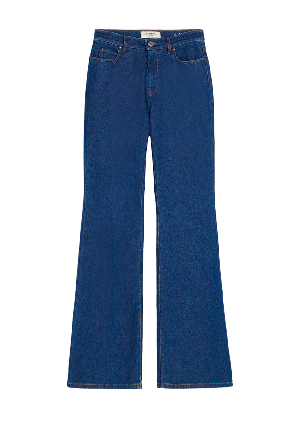 Женский Weekend Max Mara Джинсы ERESIA из эластичного хлопка с расклешенным кроем (цвет ), артикул 2351810437 | Фото 1