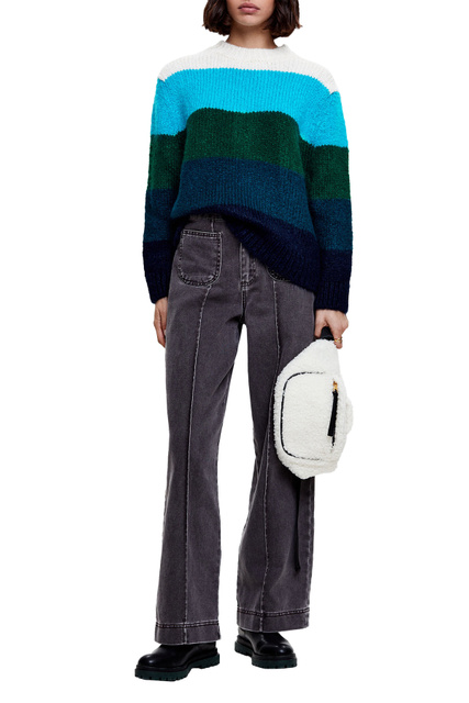 Вязаный свитер|Основной цвет:Мультиколор|Артикул:203085 | Фото 2