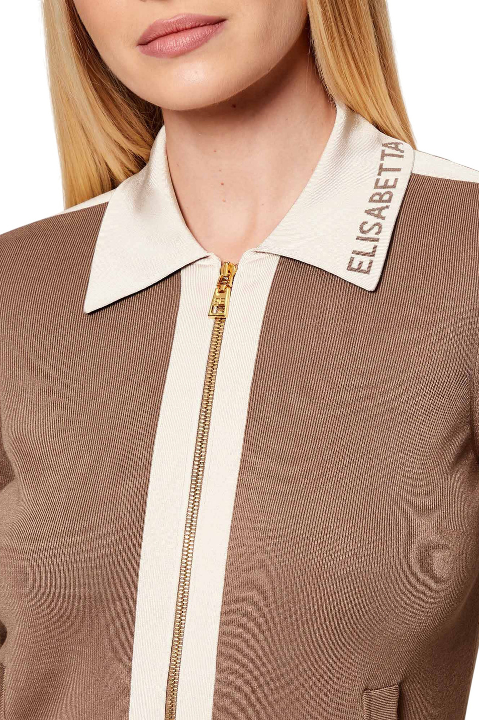 Женский Elisabetta Franchi Кардиган с контрастными вставками (цвет ), артикул MK66S61E2 | Фото 6