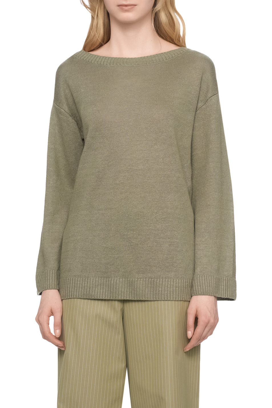 Женский Max Mara Джемпер DANDY из льна (цвет ), артикул 2516361048 | Фото 4