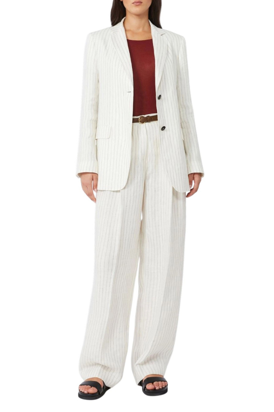 Пиджак ELOGIO из льна|Основной цвет:Белый Женский Max Mara Пиджак ELOGIO из льна (цвет ), артикул 2616041012 | Фото 2