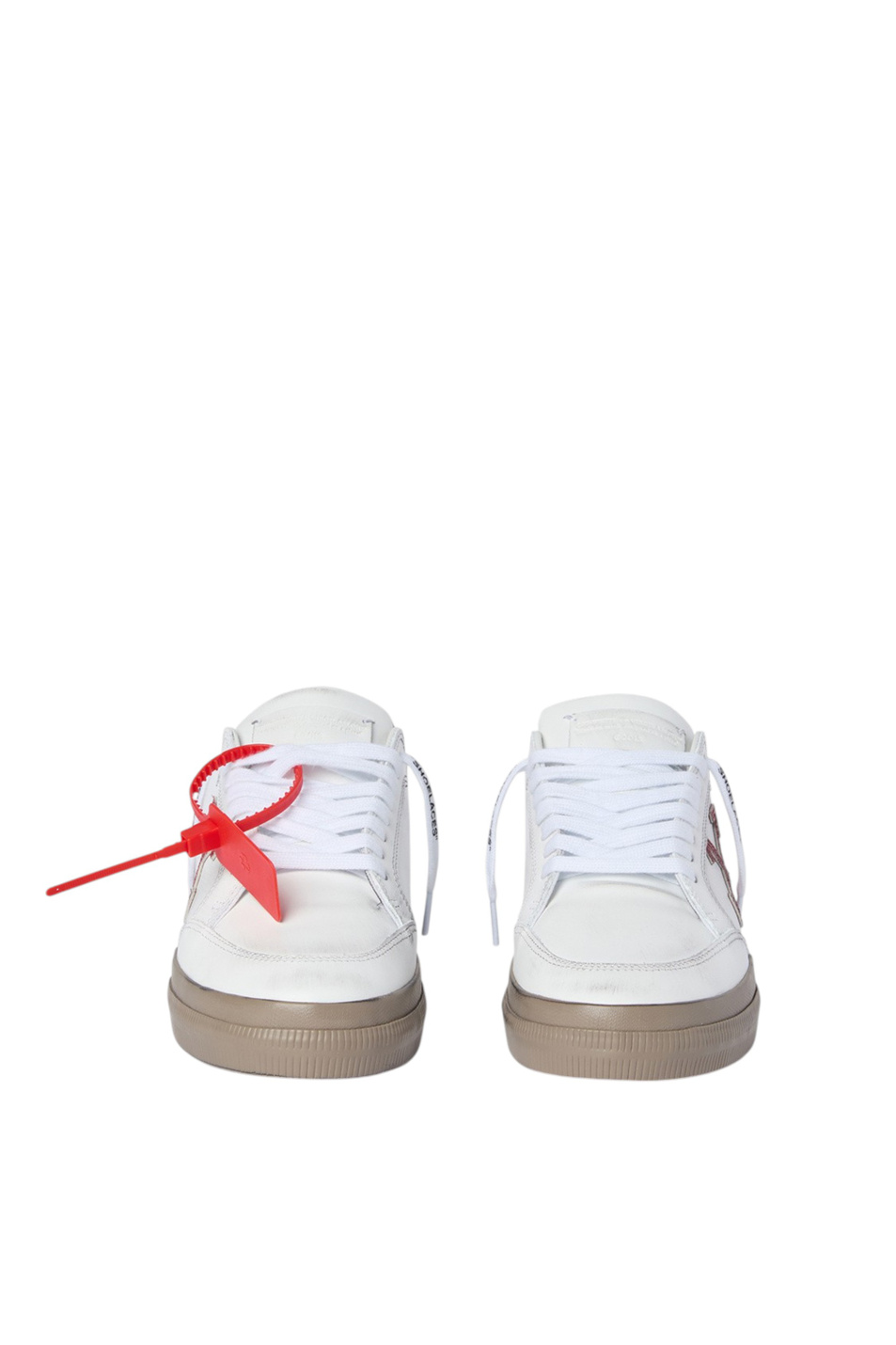 Женский Off-White Кеды Vulcanized из натуральной кожи (цвет ), артикул OWIA288S26LEA0021127 | Фото 4