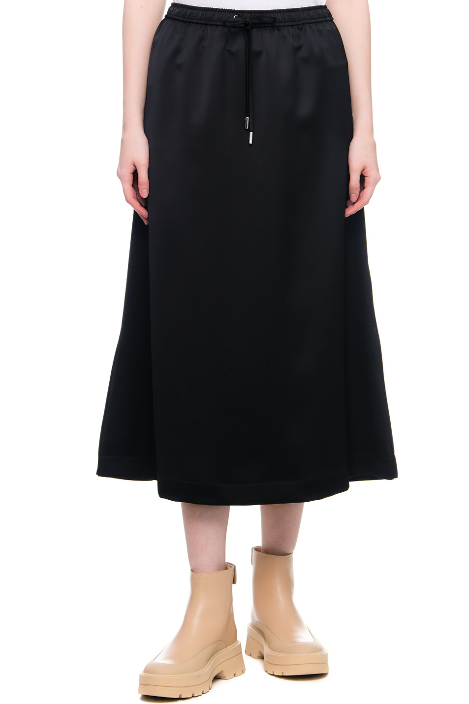 Женский BOSS Атласная юбка с кулиской на поясе (цвет ), артикул 50482702 | Фото 4