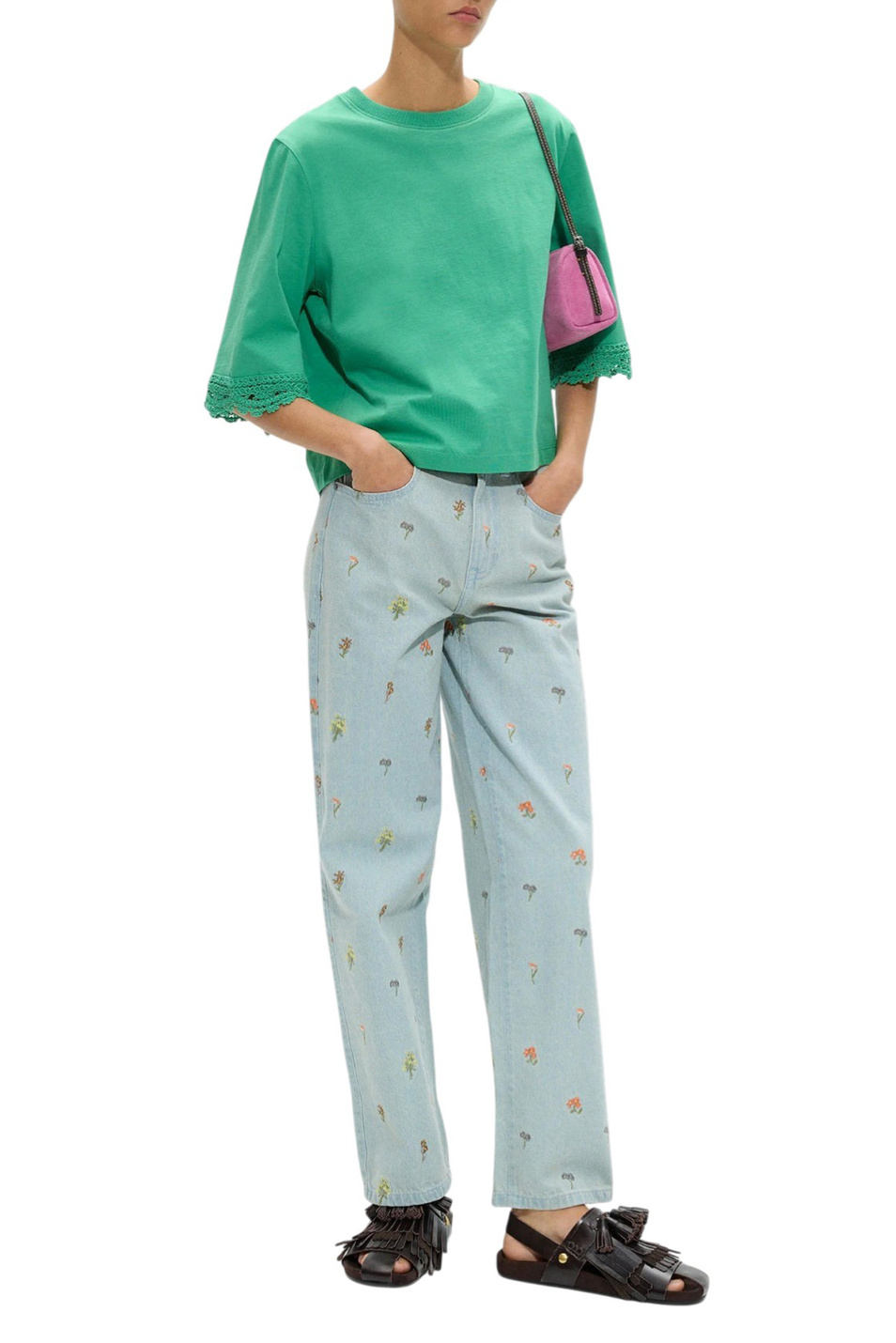 Женский Parfois Футболка из хлопка (цвет ), артикул 244330 | Фото 2