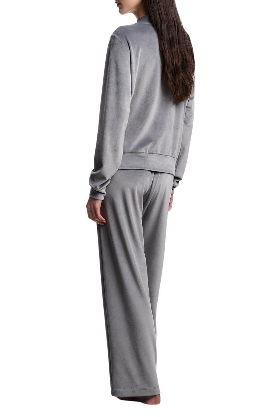 Костюм спортивный однотонный|Основной цвет:Серый Женский Emporio Armani Костюм спортивный однотонный (цвет ), артикул EW001968-AF15366 | Фото 3