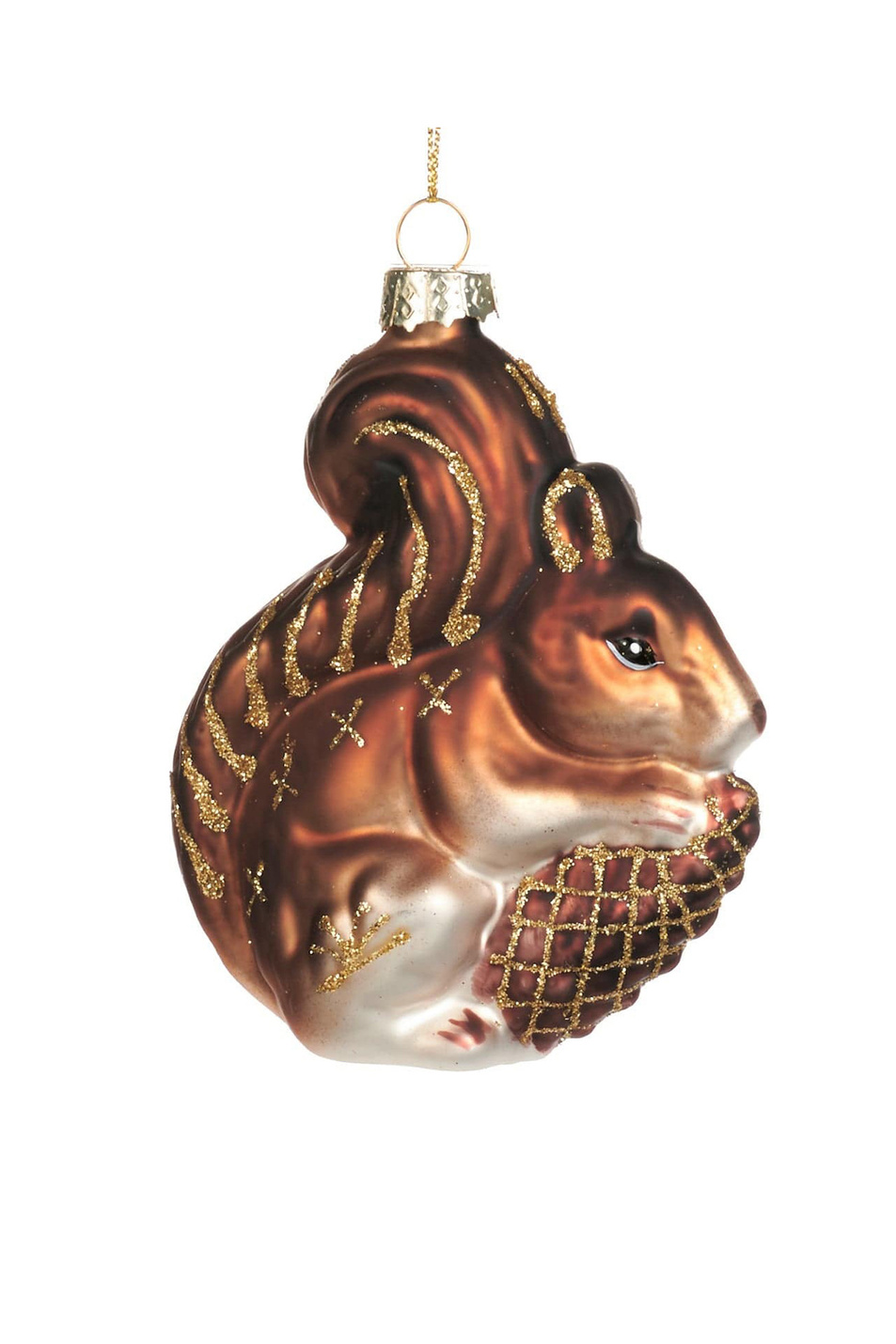 Елочная игрушка "Белка с шишкой", 11 см|Основной цвет:Коричневый Не имеет пола Goodwill Елочная игрушка "Белка с шишкой", 11 см (цвет ), артикул P 31759 | Фото 1