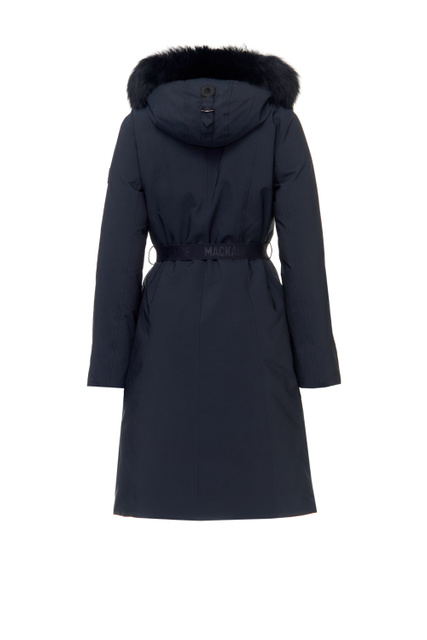 Пальто KAILYN-BX с карманами на молнии и поясом|Основной цвет:Черный|Артикул:P000572 | Фото 2