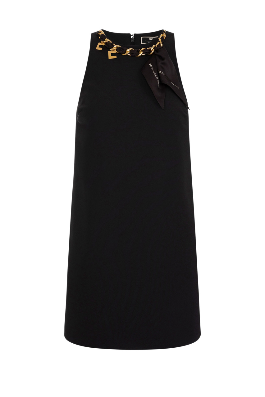 Платье с декором|Основной цвет:Черный|Артикул:AB57341E2 | Фото 1