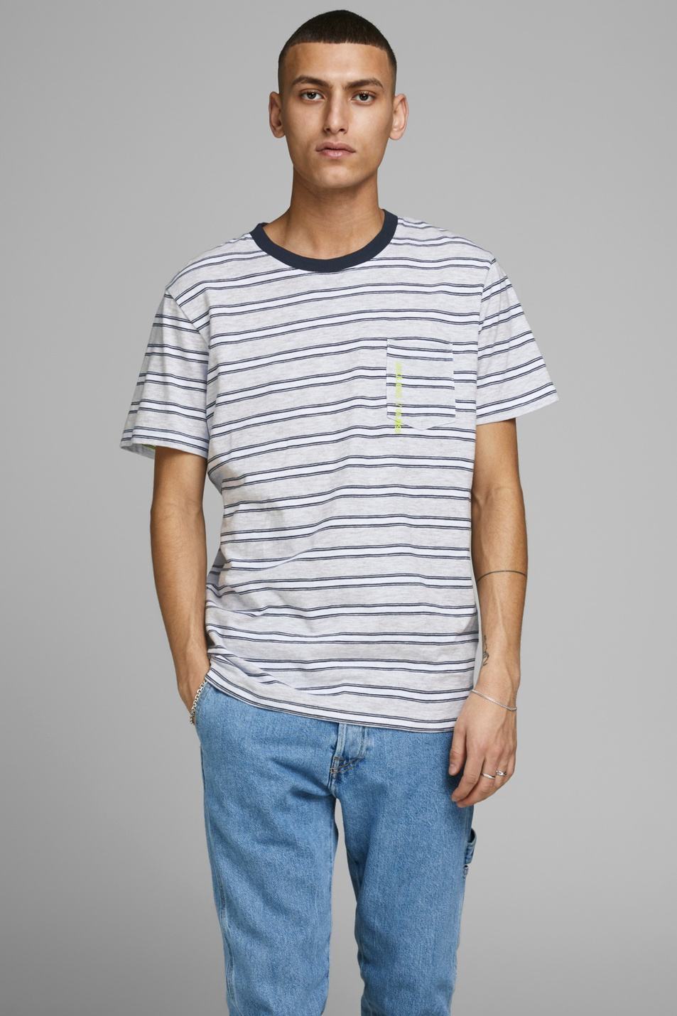 Мужской Jack & Jones Футболка из хлопка (цвет ), артикул 12167478 | Фото 1