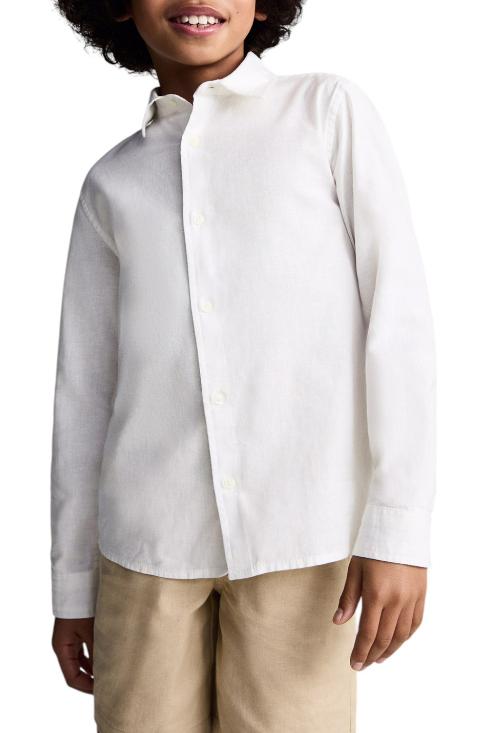 Мальчикам Mango Kids Рубашка JAVI из хлопка (цвет ), артикул 87025942 | Фото 4