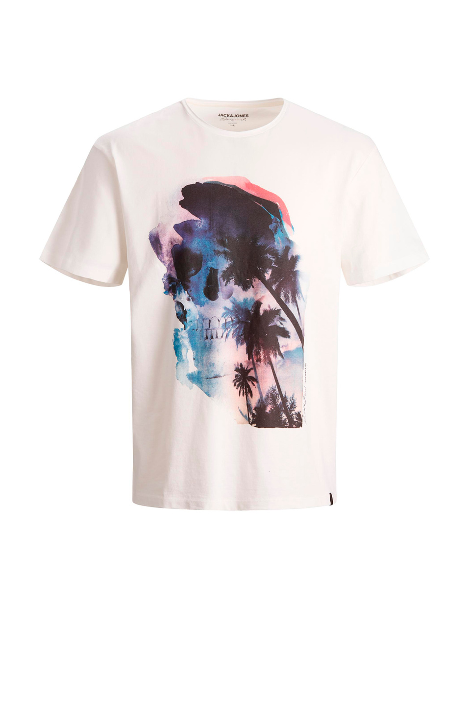 Мужской Jack & Jones Футболка с тропическим акварельным принтом (цвет ), артикул 12188956 | Фото 1