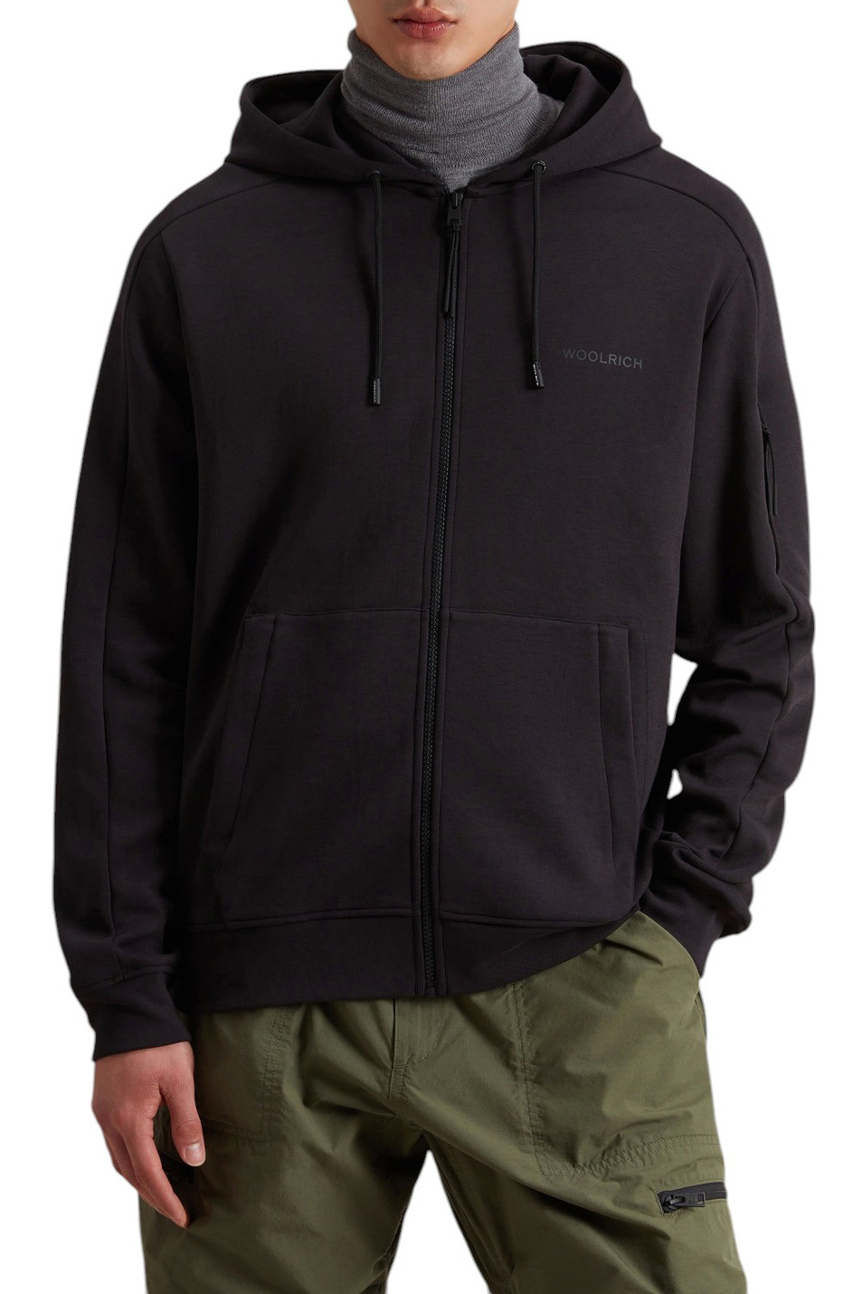 Мужской Woolrich Толстовка из смесового хлопка (цвет ), артикул CFWOSW0258MRUT3907 | Фото 3