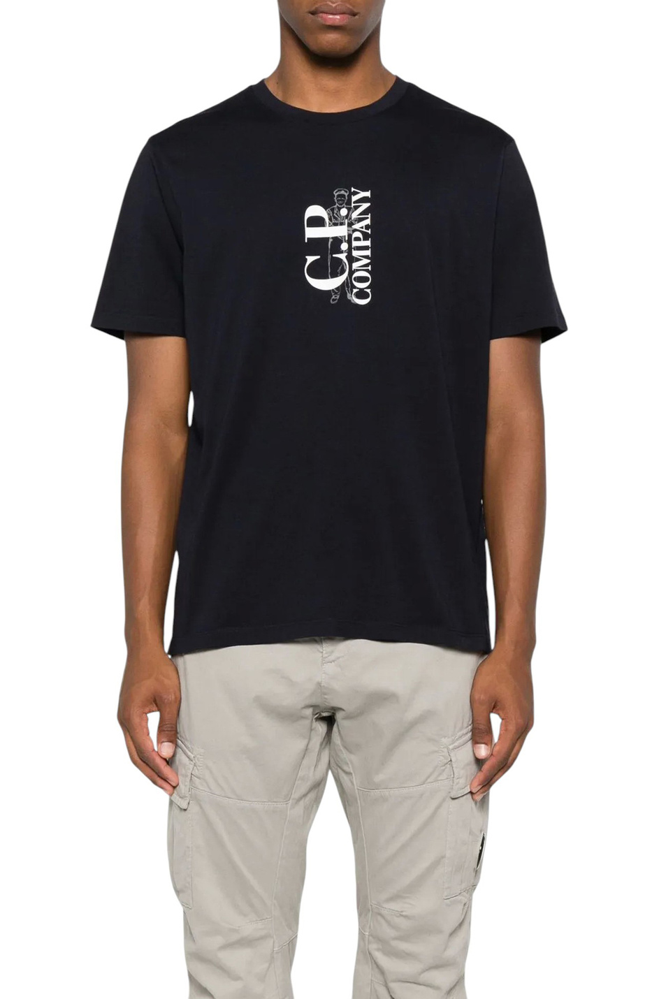 Мужской C.P. Company Футболка с принтом (цвет ), артикул 19CMTS091A005100W | Фото 4