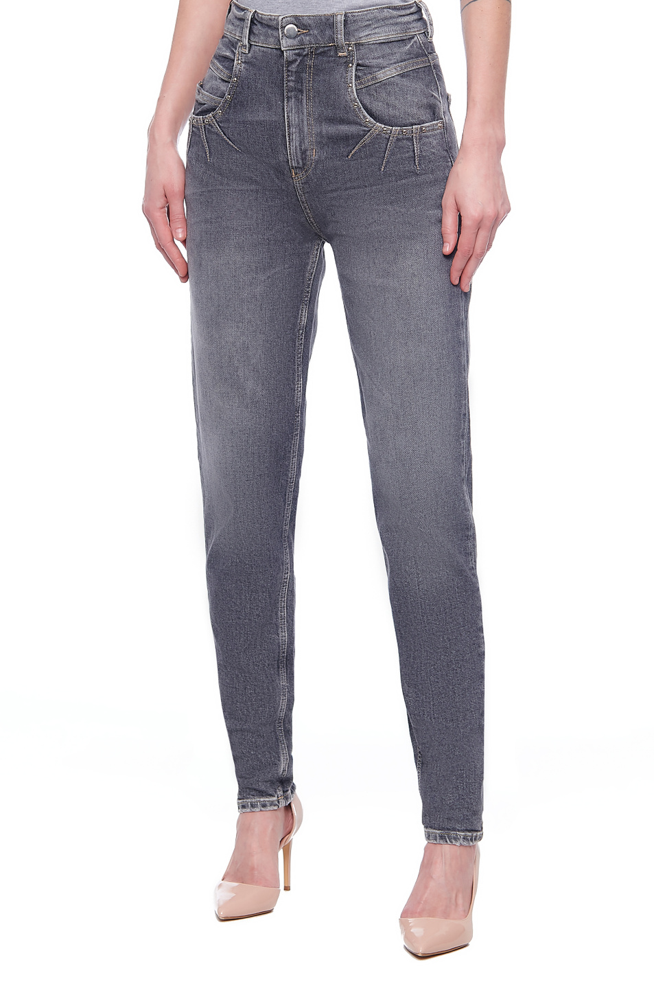Женский Emporio Armani Джинсы из эластичного хлопка (цвет ), артикул 6H2J49-2D8YZ | Фото 3