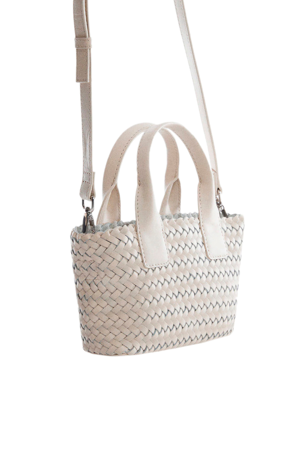 Женский Mango Сумка плетеная GARDENIA из натуральной кожи (цвет ), артикул 47075849 | Фото 2