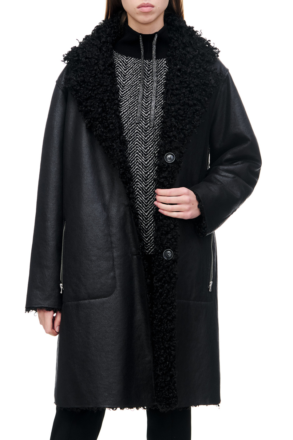 Женский Gerry Weber Пальто с карманами на молнии (цвет ), артикул 850203-31141 | Фото 5
