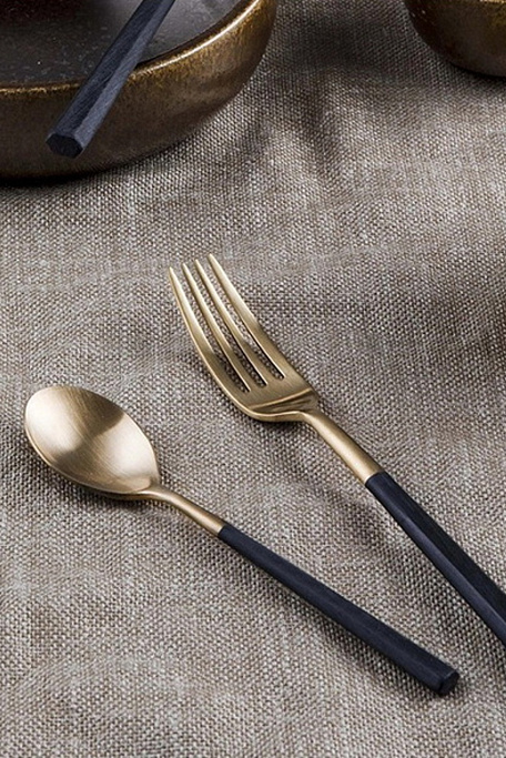 Не имеет пола Pinti Набор столовых приборов HIVE BLACK TREASURE HONEY, 24 предмета (цвет ), артикул 2LLGS091 | Фото 3