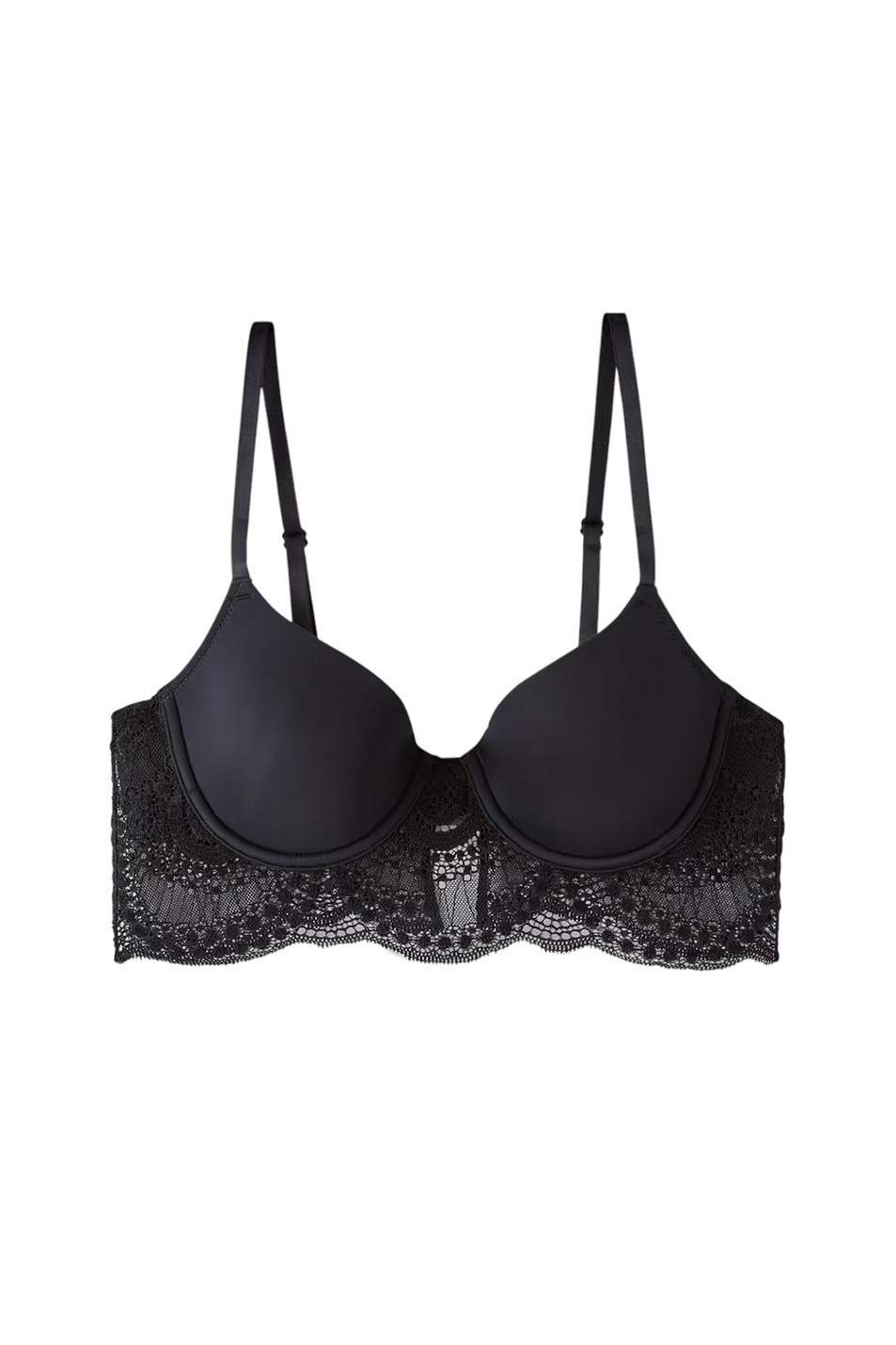 Бюстгальтер PURE INFINI с кружевом|Основной цвет:Черный Женский Etam Бюстгальтер PURE INFINI с кружевом (цвет ), артикул 6552815 | Фото 1