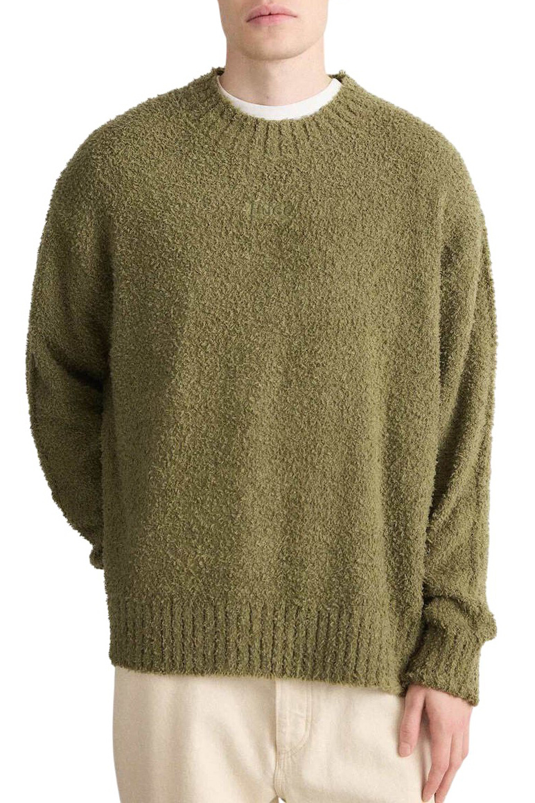 Джемпер Sanou|Основной цвет:Хаки Мужской HUGO Джемпер Sanou (цвет ), артикул 50524526 | Фото 4