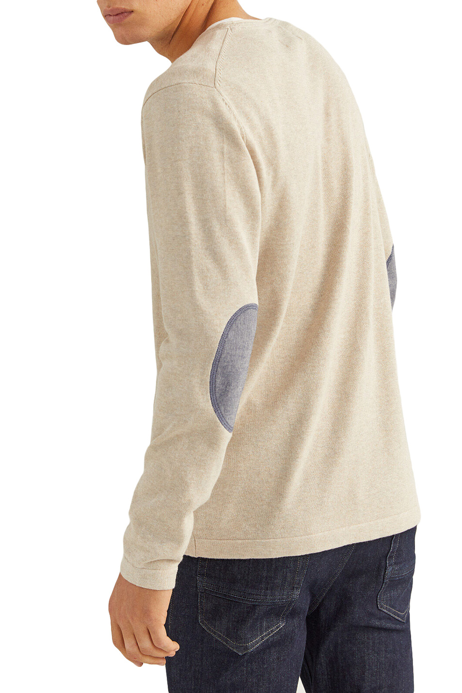Springfield Базовый свитер из хлопка с нашивками на локтях (цвет ), артикул 1409387 | Фото 2