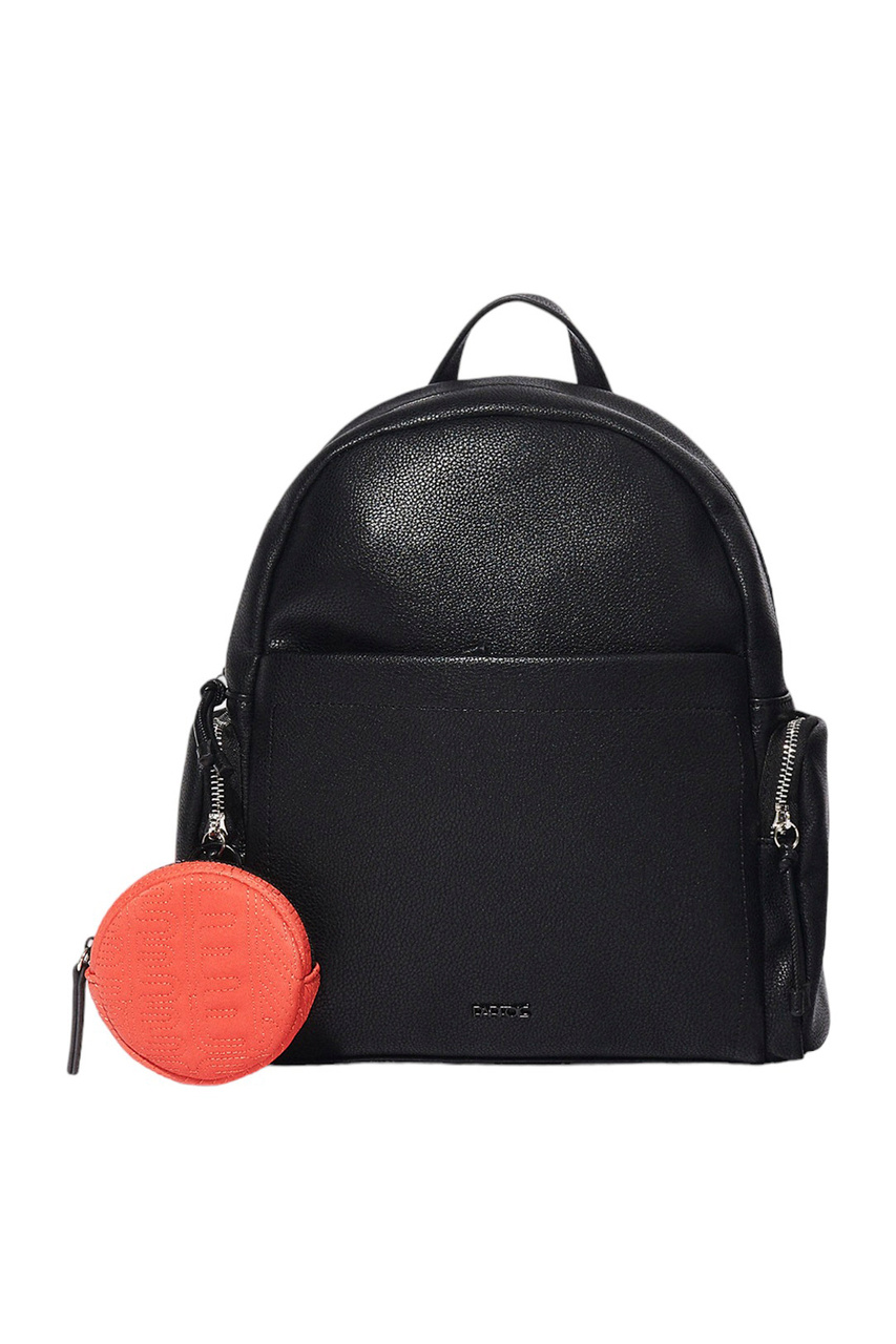 Рюкзак из искусственной кожи|Основной цвет:Черный|Артикул:210928 | Фото 1