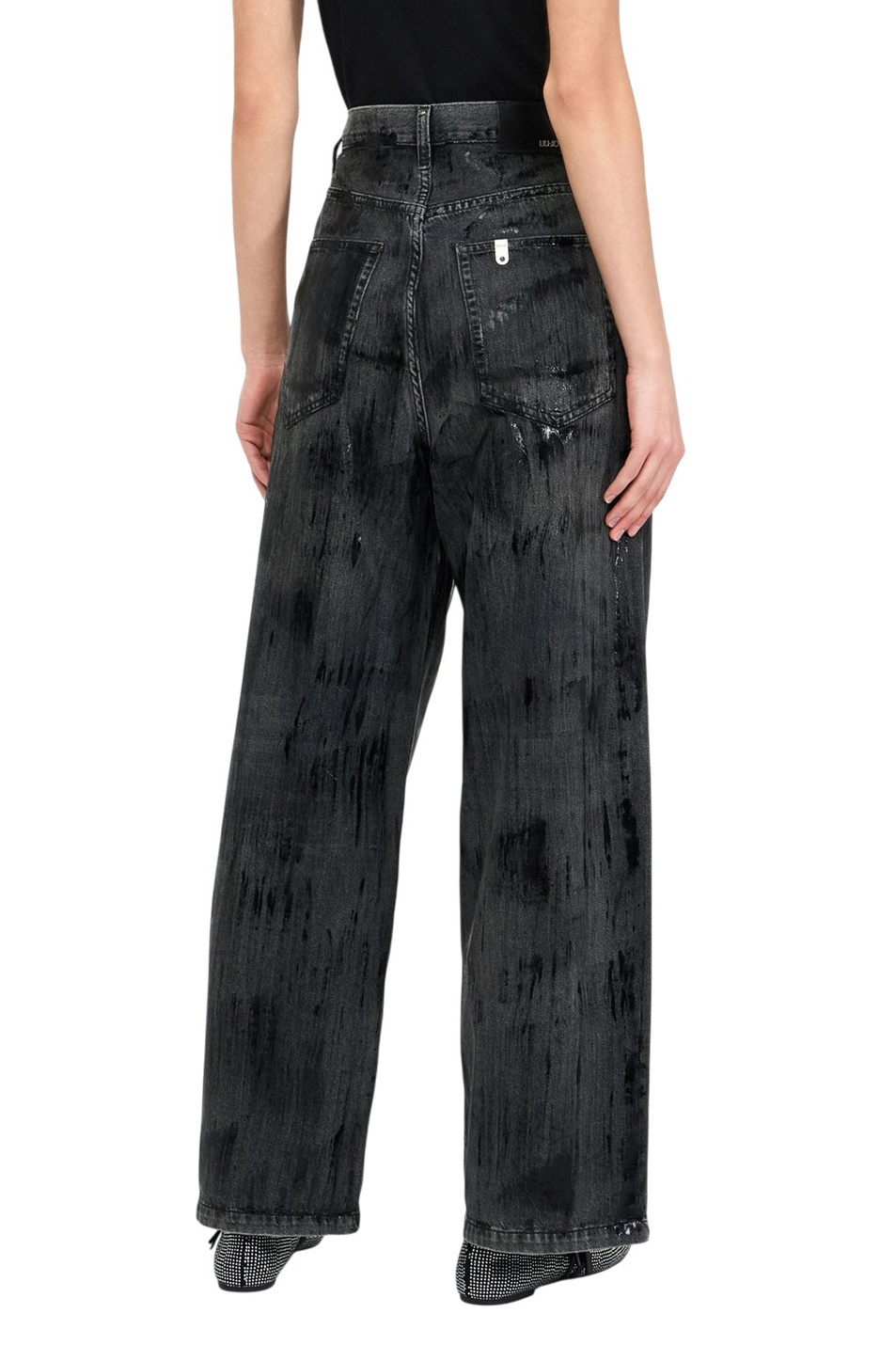 Джинсы из хлопка|Основной цвет:Серый Женский Liu Jo Джинсы из хлопка (цвет ), артикул MF5358D0299 | Фото 4