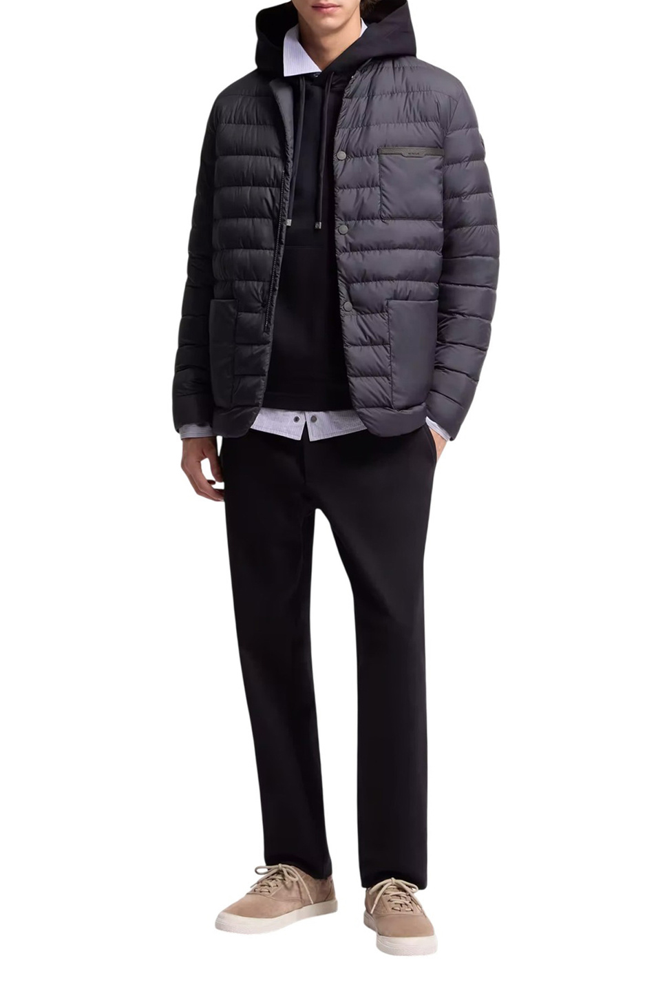 Брюки с эластичным поясом|Основной цвет:Синий Мужской Moncler Брюки с эластичным поясом (цвет ), артикул L10918H00007-89B5F | Фото 2