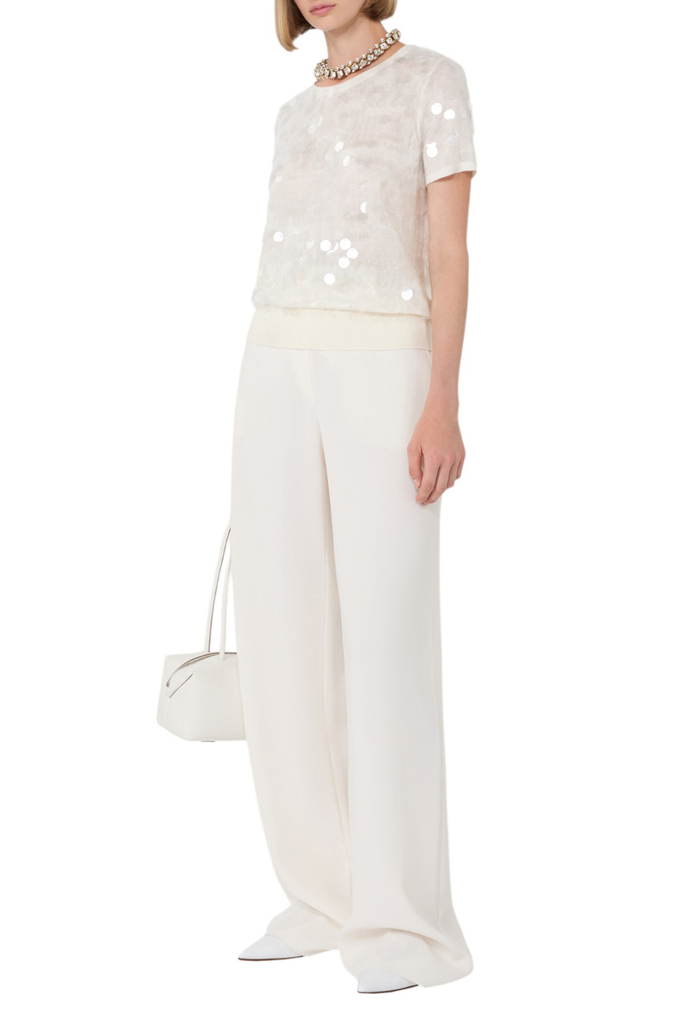 Женский Max Mara Джемпер SAIO из шерсти с пайетками (цвет ), артикул 2526366091 | Фото 2