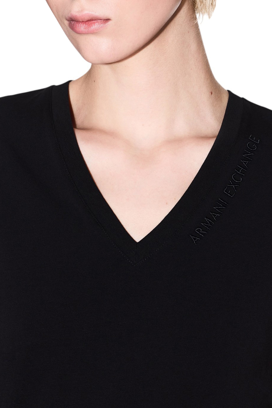 Женский Armani Exchange Футболка с вышитым логотипом (цвет ), артикул XW001355-AF16294 | Фото 5