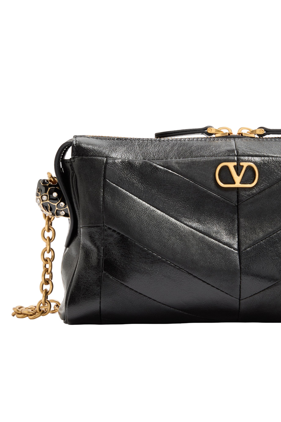 Сумка Panthea из натуральной кожи|Основной цвет:Черный Женский Valentino Сумка Panthea из натуральной кожи (цвет ), артикул 9W2B0S99UYF | Фото 6