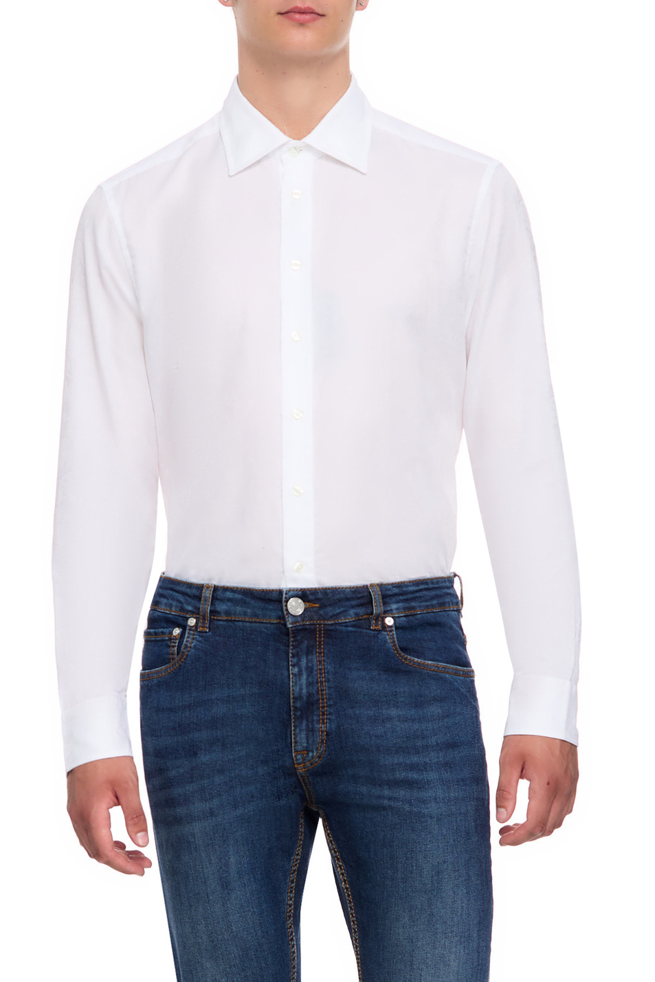 Мужской Etro Рубашка из натурального хлопка (цвет ), артикул 1290831120990 | Фото 4