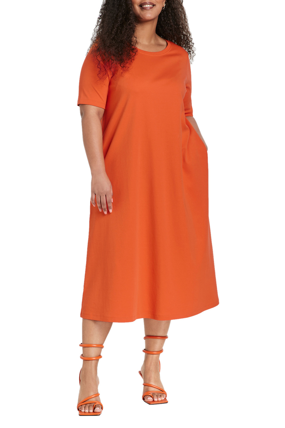 Женский Samoon Платье из натурального хлопка (цвет ), артикул 481001-26116 | Фото 3