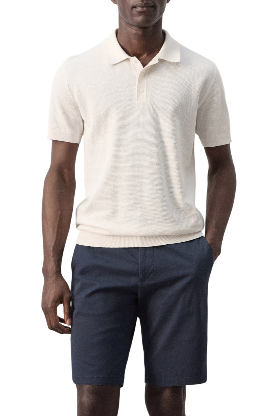 Мужской Mango Man Поло ANDREW из смесового хлопка (цвет ), артикул 27045944 | Фото 3