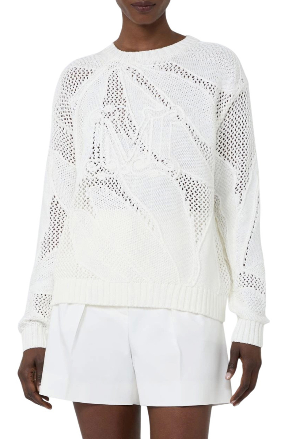 Женский Max Mara Джемпер SALVO из хлопка (цвет ), артикул 2611361112 | Фото 3