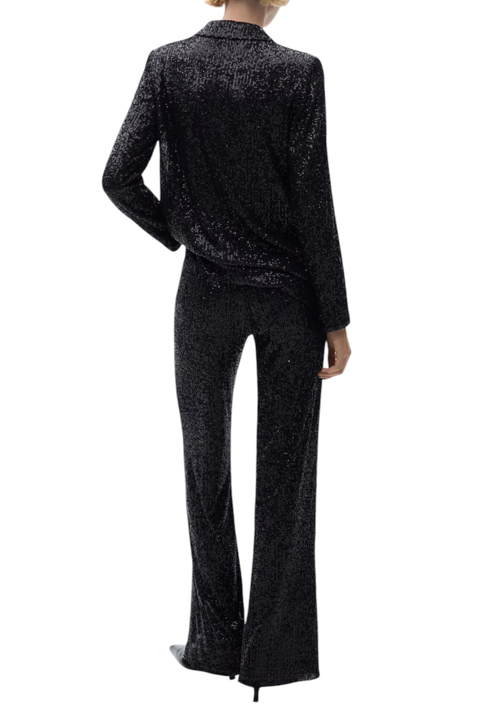 Пиджак XJUPITER с пайетками|Основной цвет:Черный Женский Mango Пиджак XJUPITER с пайетками (цвет ), артикул 77069061 | Фото 4