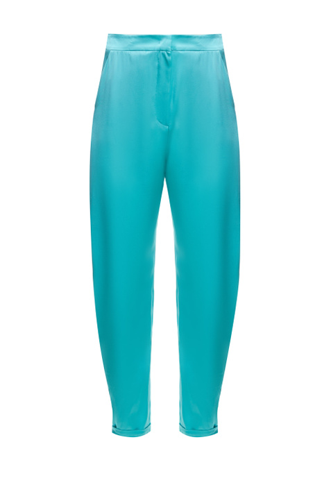 Emporio Armani Однотонные брюки из шелка ( цвет), артикул D4NP29-D2313 | Фото 1