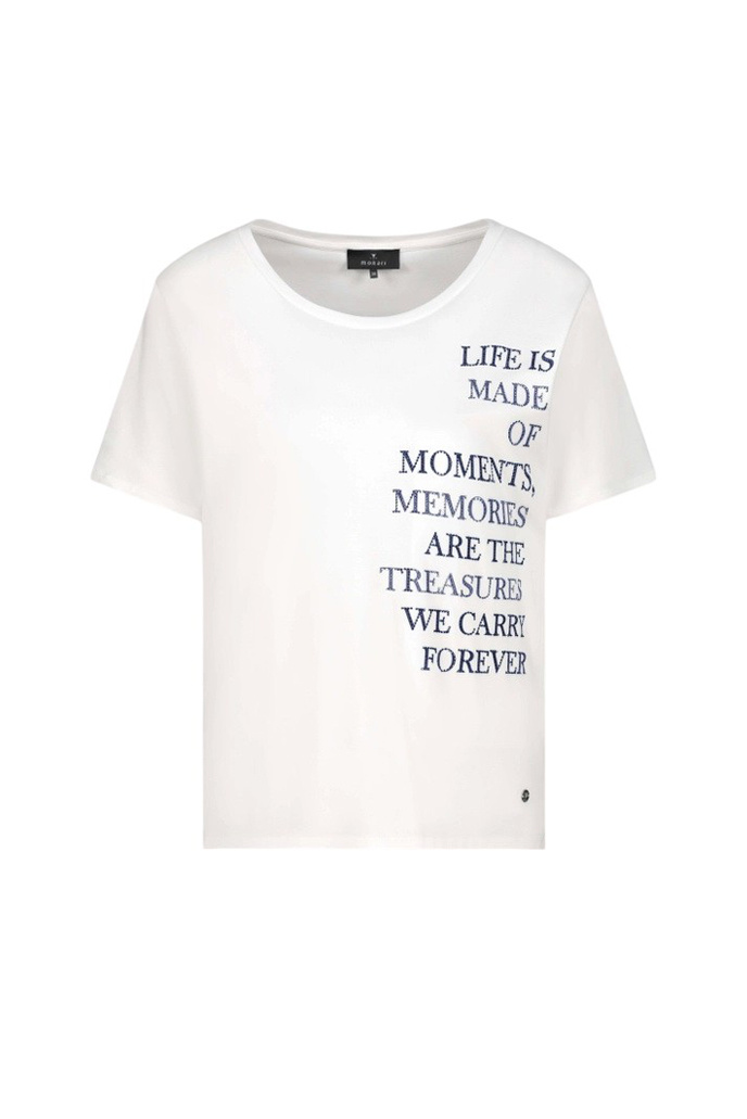 Женский Monari Футболка из хлопка с принтом (цвет ), артикул 410206 | Фото 1