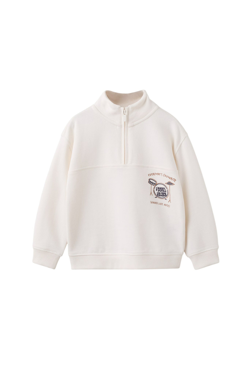 Мальчикам Mango Kids Толстовка PASTA с воротником на молнии (цвет ), артикул 27064413 | Фото 1