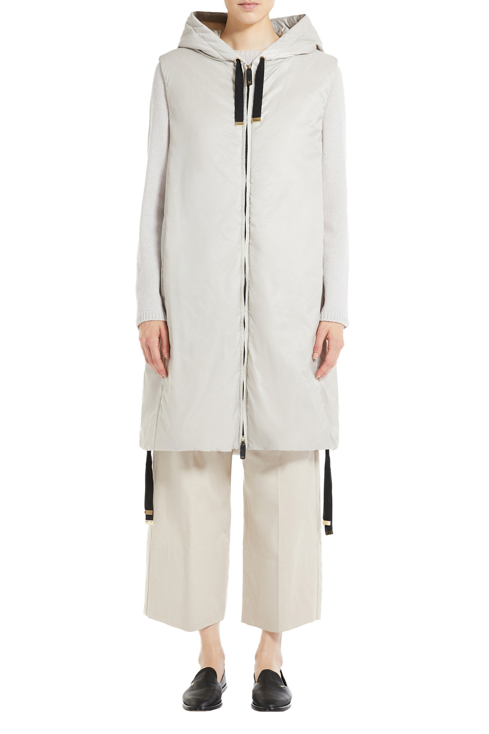 Женский Max Mara Жилет GREENGI из водоотталкивающего материала с капюшоном (цвет ), артикул 92960424 | Фото 3