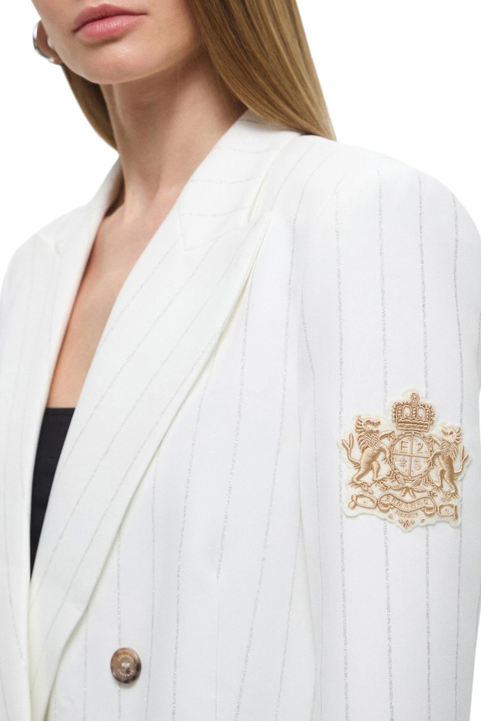 Женский Ermanno Firenze Пиджак в полоску (цвет ), артикул D46EI001EV7 | Фото 6